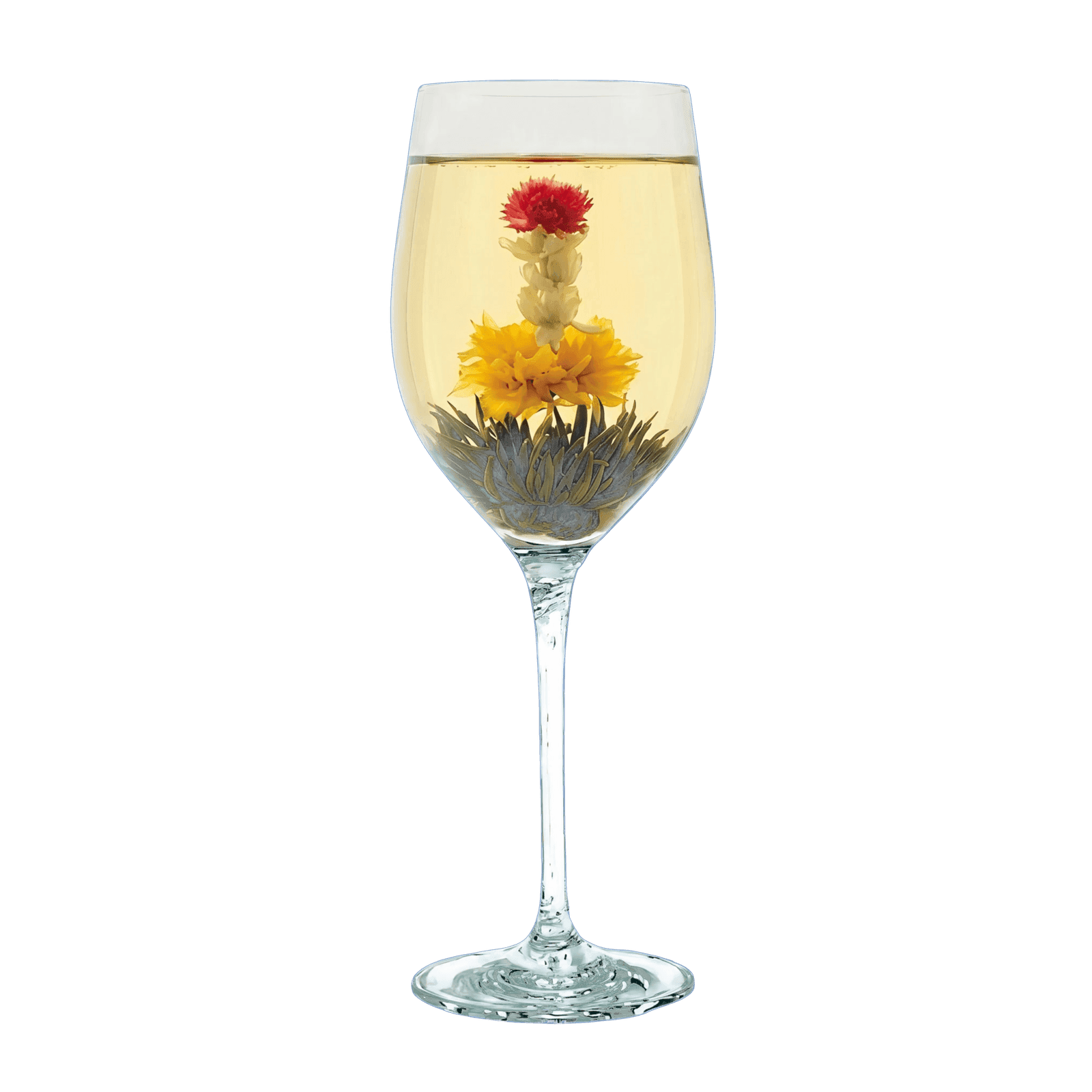 Flower Lover Flora Tea heart with marigold, globe amaranth and jasmine